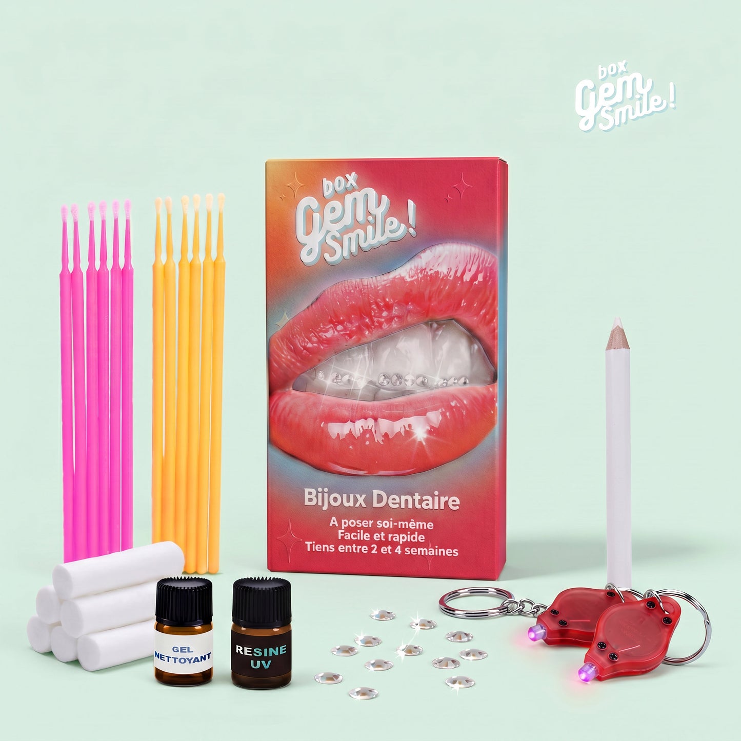 KIT strass dentaire GemSmile toothgems DIY
